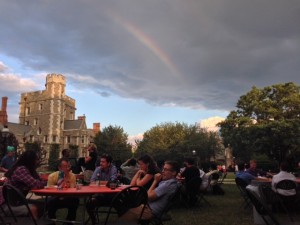 We met for a hosted dinner every night, which gave us a chance to have great conversations and debates.  This particular dinner was a BBQ held in the center of Princeton.